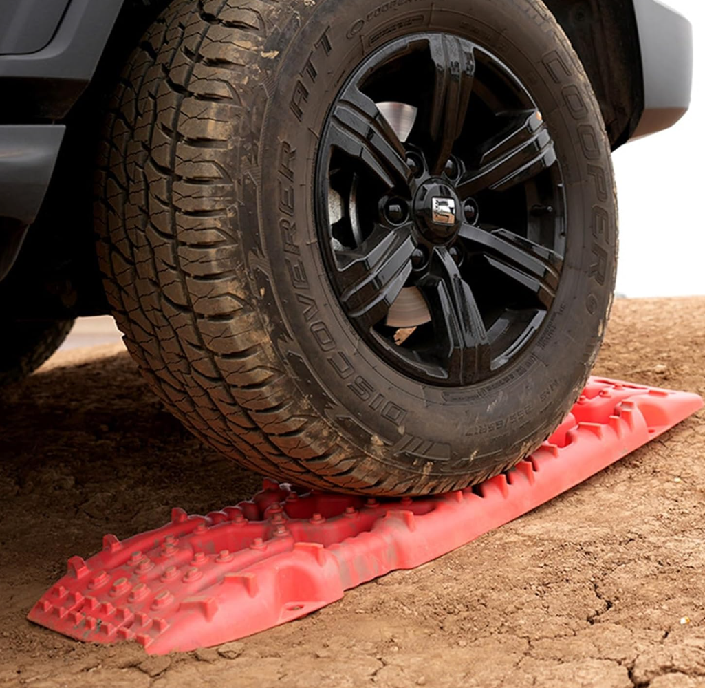 დაბრკოლების გადასალახი სადები 1100MM×305MM×60MM პლასტამასი წითელი